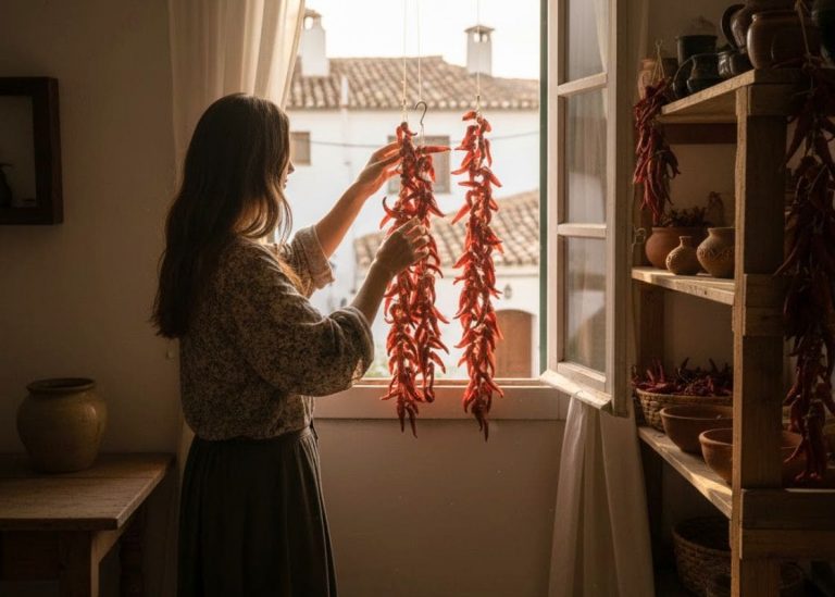 Last Winter I Couldn’t Find Fresh Peppers, So I Started Hanging Them in My Kitchen Instead