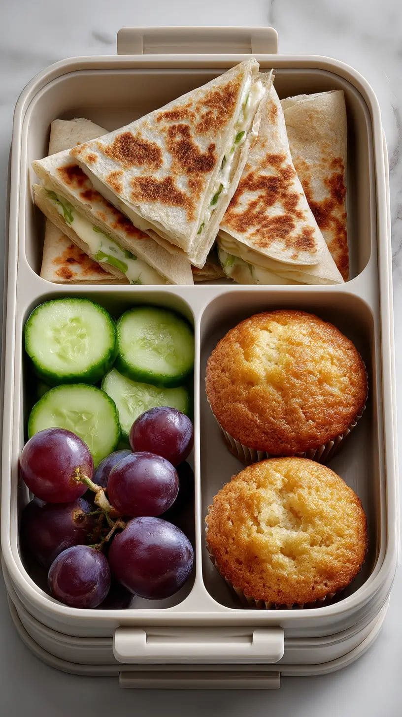 Cheesy Quesadilla Snack Lunch Box
