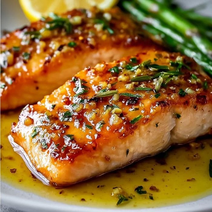 A Simple Dinner With Honey Garlic Salmon Tray Bake